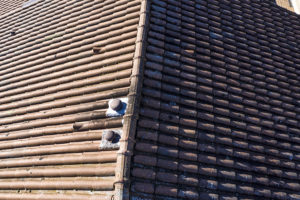 Photographie aérienne d'une toiture - Contrôle de toiture