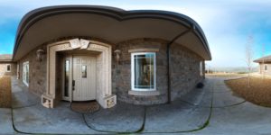 Panorama 360 degré extérieur de maisons